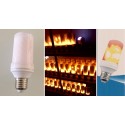 5 Ampoules LED FILAMENT 5 W E27 - 1300K - EFFET FLAMMES