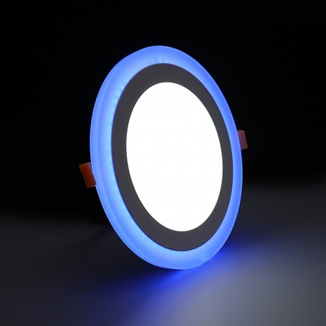 Spot LED 20W encastrable bicolore rond ultra-plat - 230V