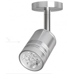 Spot LED WALL MOUNTED - SILVER 5 W - 230V - IP 44 Orientable