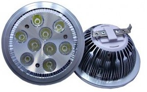 1x 75W AR111 G53 Aluminium Réflecteur 12V Ampoule, 45° Lampes Économie  Énergie