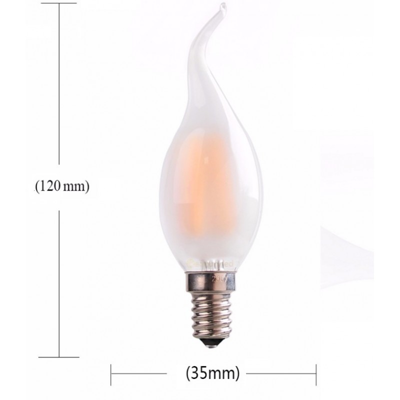 Ampoule LED GU10 1W rouge 120° pour balisage