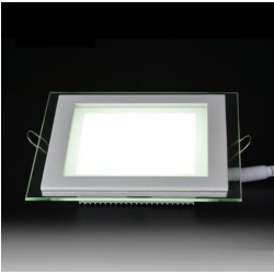 Spot LED 18W encastrable bicolore carré plat - 230V